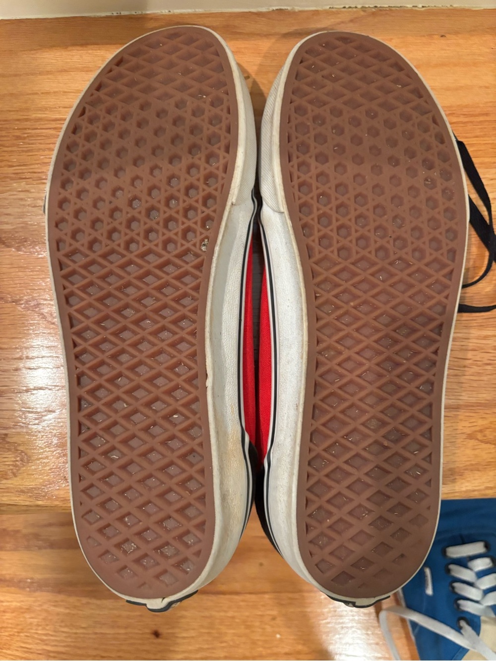 Red/Black Authentic Vans sz 10 - Picture 5 of 5
